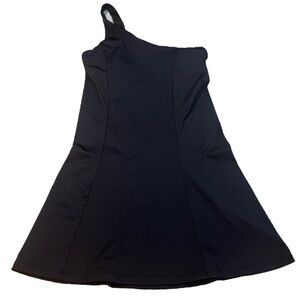 Black Tennis-Inspired Active Mini Dress WILLIT